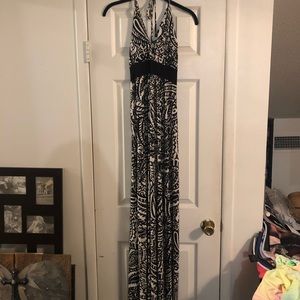 Spaghetti Halter Top Maxi Dress